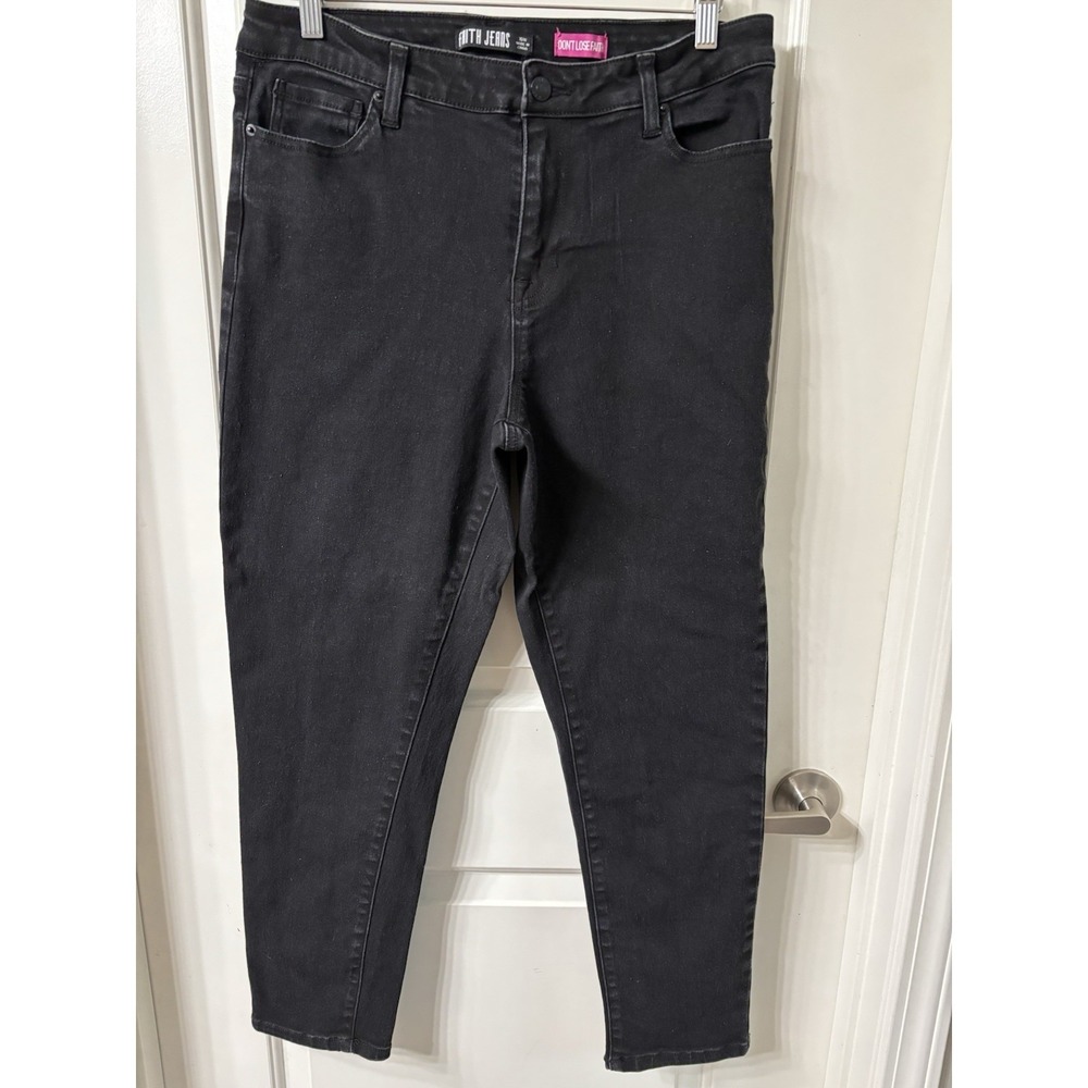 Faith Jeans Women's Have Faith Jeans Black 16W Stretch